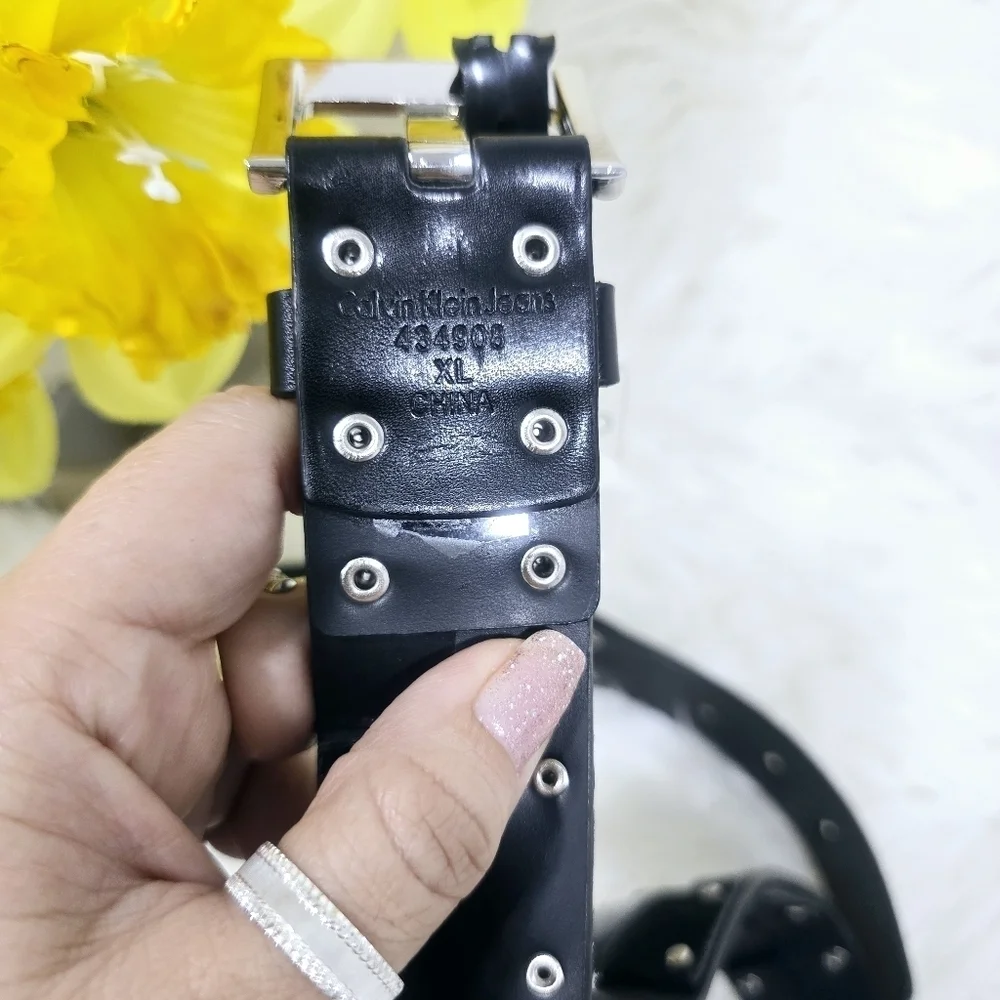 Calvin Klein women's black belt size XL New